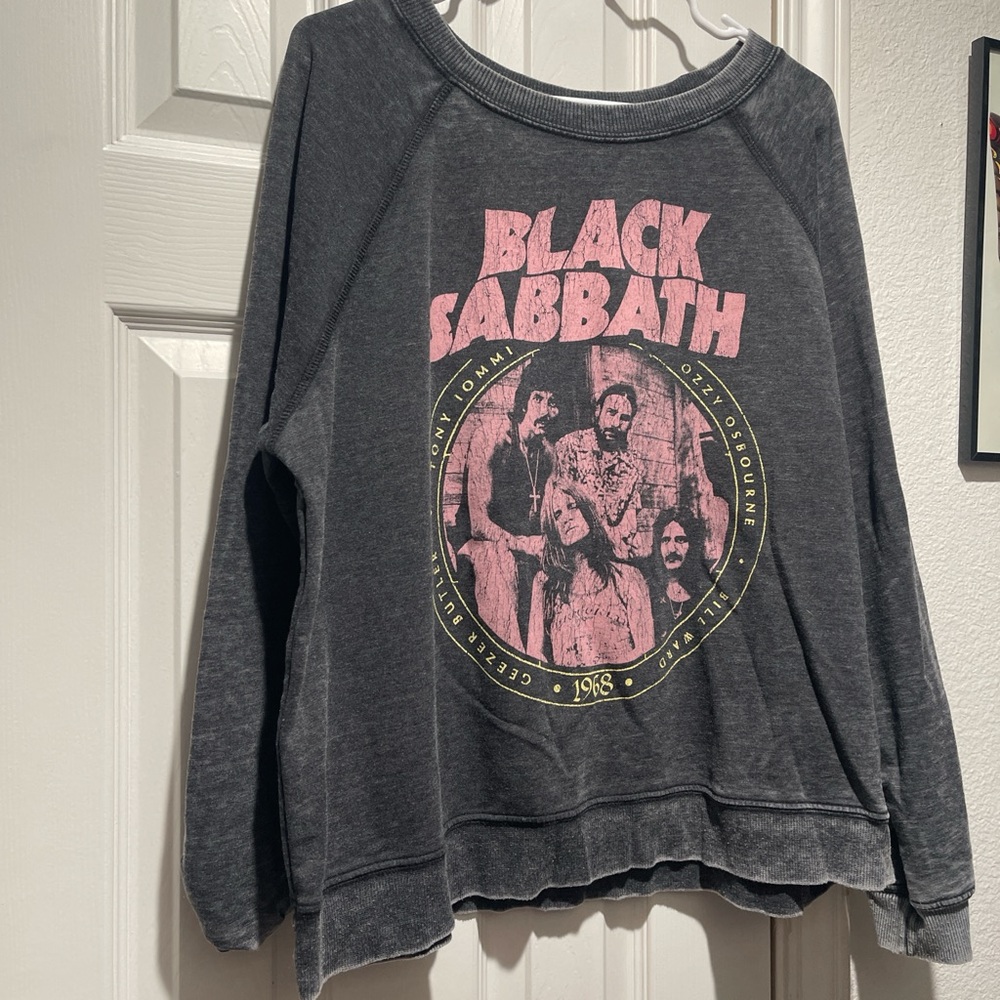 Karma Dark Gray Graphic Sweatshirt